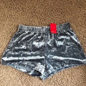 Never worn. Velour shorts